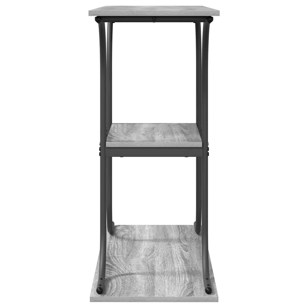 Konzolna stolica s policom Siva Sonoma 101 x 35 x 80,5 cm