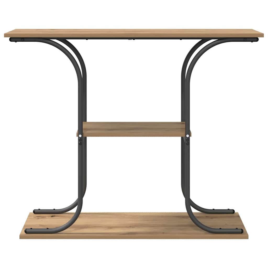 Konzolna stolica s policom Umjetnički hrast 101 x 35 x 80,5 cm