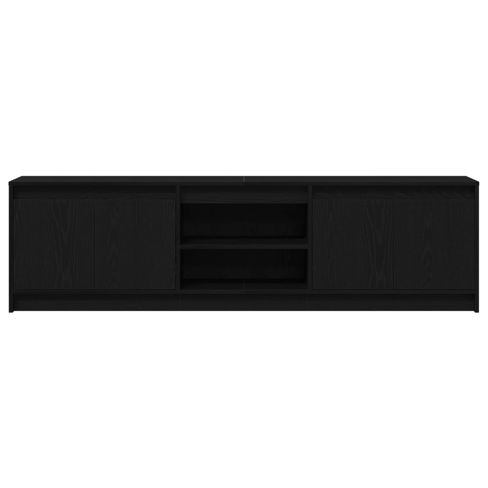TV Jedinice 2 pcs Crna 180 x 34 x 50 cm Konstruirano drvo