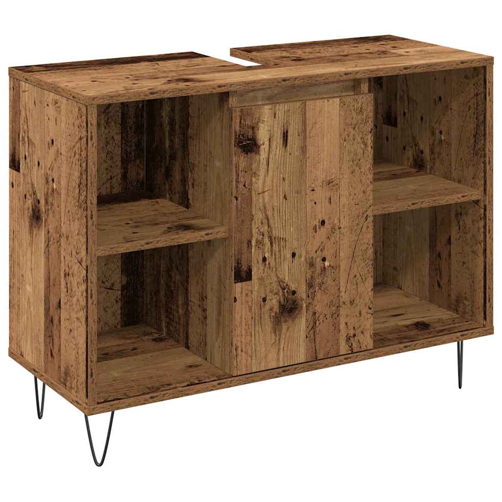 Set namještaja za kupaonicu 3 pcs Staro drvo Konstruirano drvo