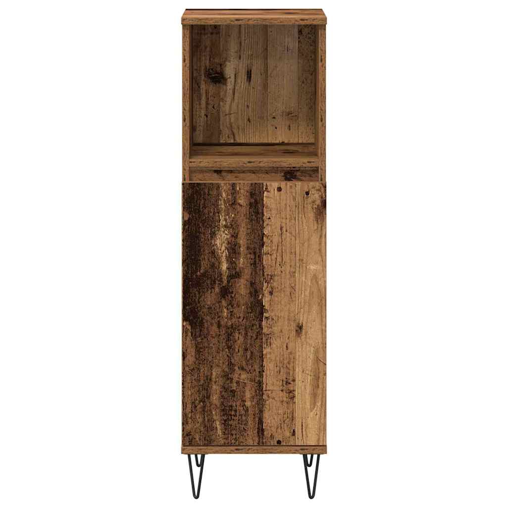 Set namještaja za kupaonicu 3 pcs Staro drvo Konstruirano drvo