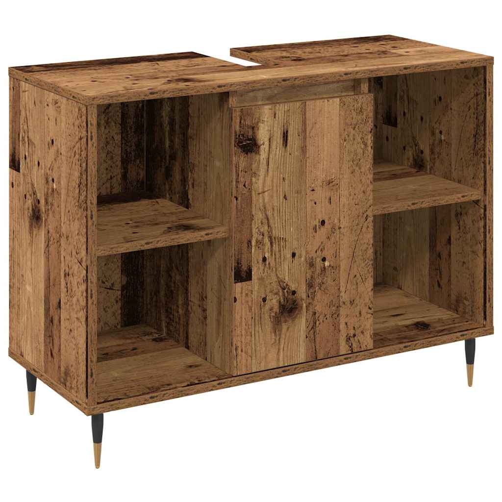 Set namještaja za kupaonicu 3 pcs Staro drvo Konstruirano drvo