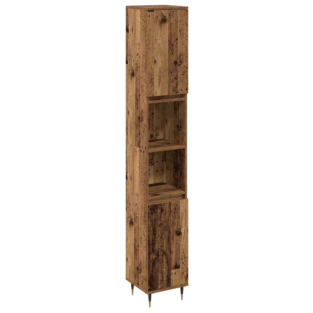 Set namještaja za kupaonicu 3 pcs Staro drvo Konstruirano drvo