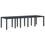 Stol za vrt Antracit 300 x 100 x 73 cm poliratan