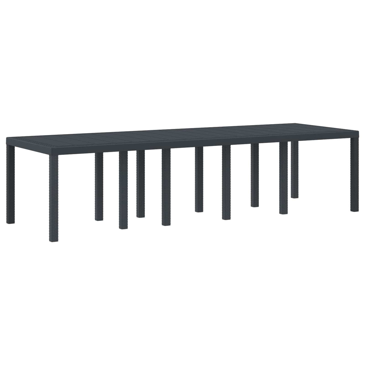 Stol za vrt Antracit 300 x 100 x 73 cm poliratan