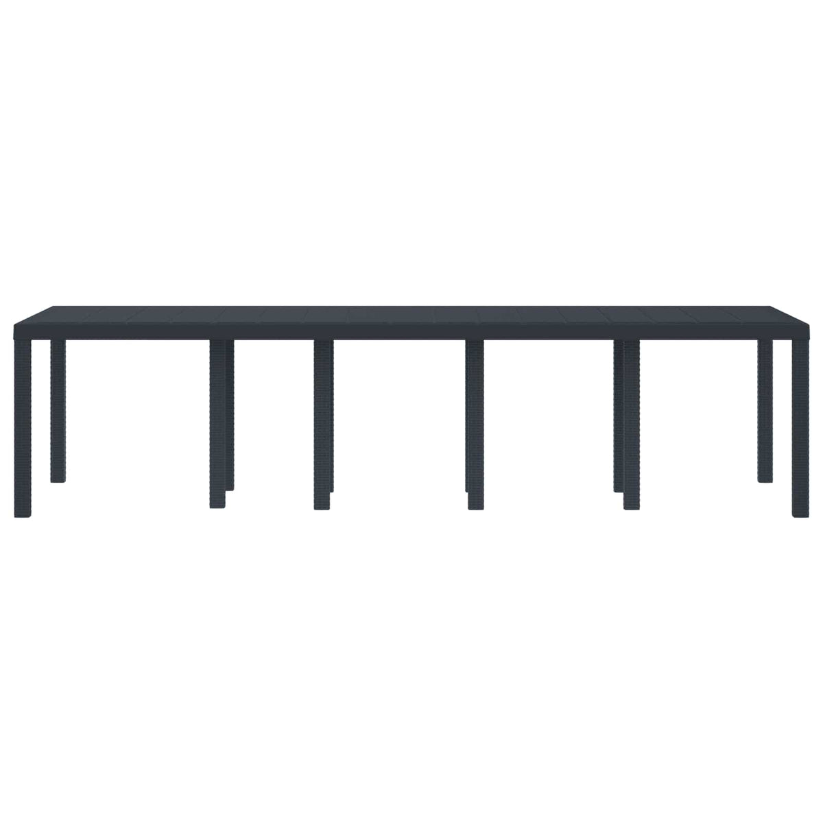 Stol za vrt Antracit 300 x 100 x 73 cm poliratan
