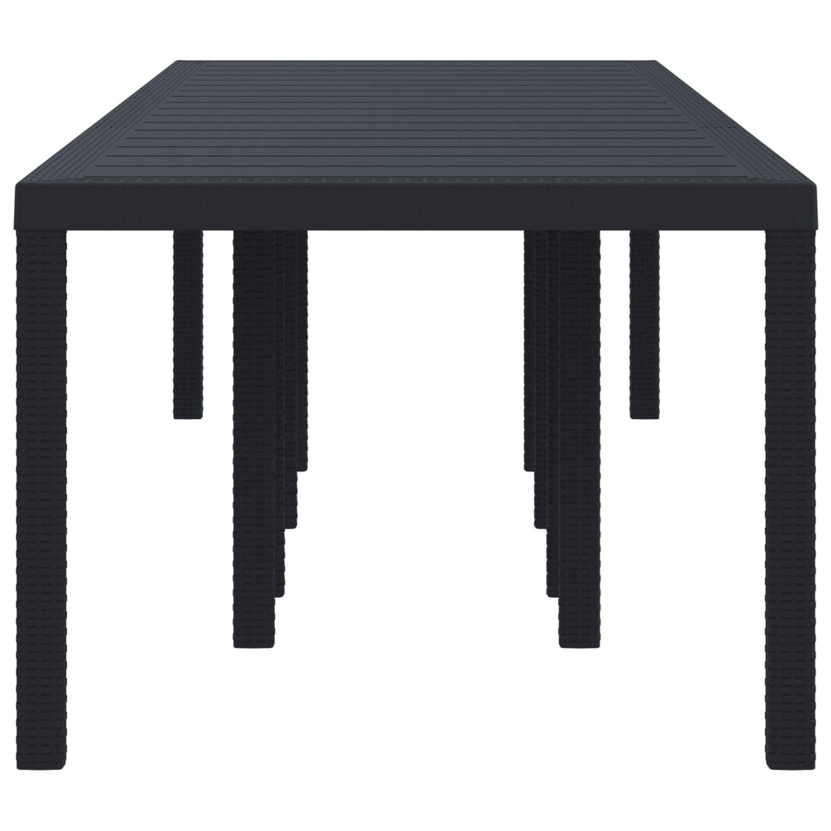 Stol za vrt Antracit 300 x 100 x 73 cm poliratan