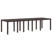 Stol za vrt Smeđa 300 x 100 x 73 cm poliratan