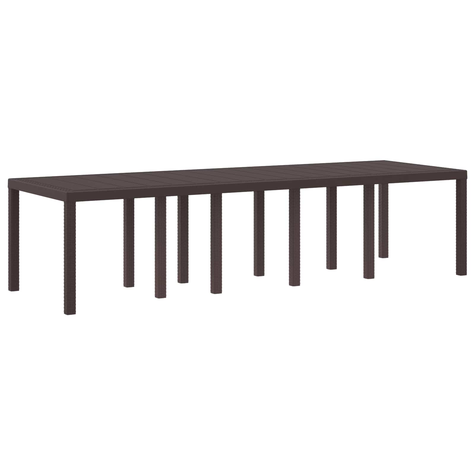 Stol za vrt Smeđa 300 x 100 x 73 cm poliratan