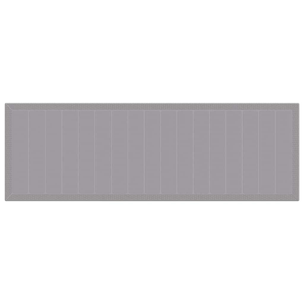 Stol za vrt Svjetlosiva 300 x 100 x 73 cm poliratan