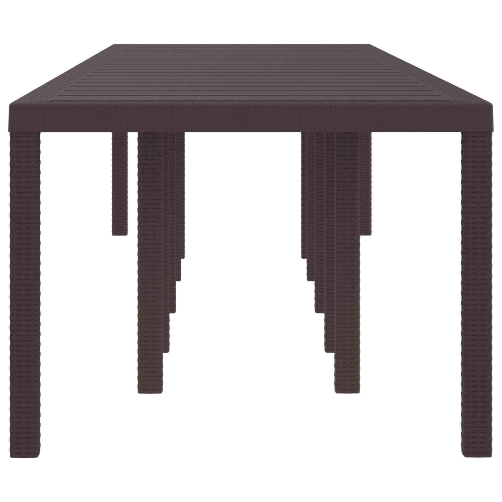 Stol za vrt Smeđa 350 x 100 x 74 cm poliratan
