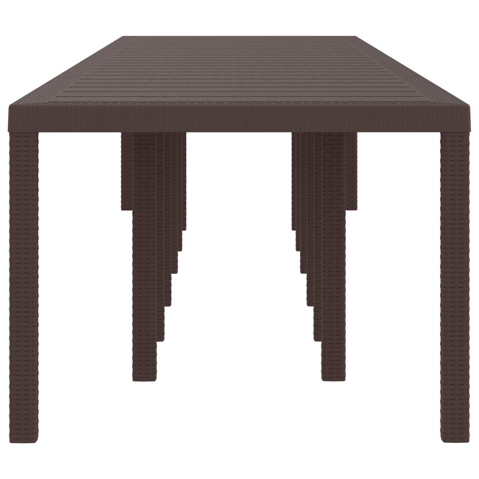 Stol za vrt Smeđa 400 x 100 x 73 cm poliratan