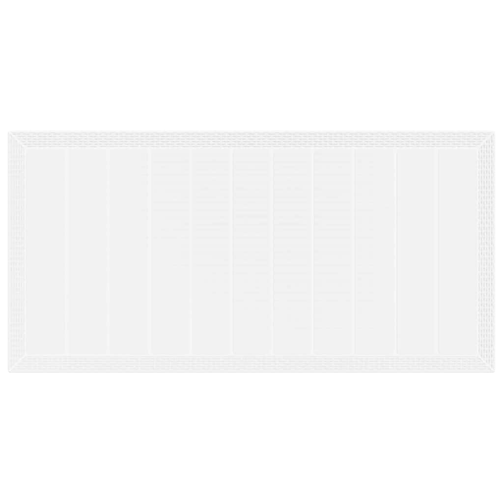 Vrtni set za objed 9 pcs Bijeli Polipropilen