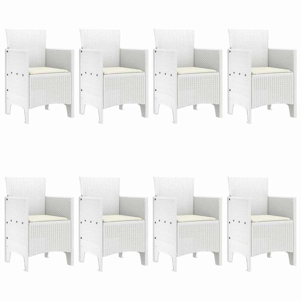 Vrtni set za objed 9 pcs Bijela Polipropilen