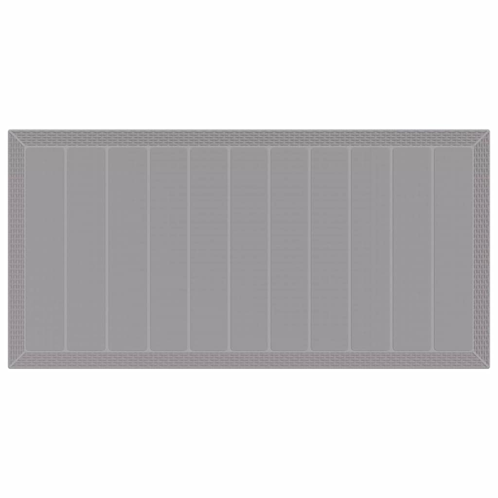 Vrtni set za objed 9 pcs Svjetlosiva Polipropilen