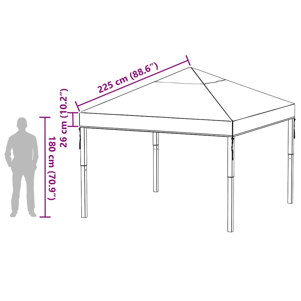 Zamjena nadstrešnice 300 x 300 x 26 cm *Transparent*an PVC