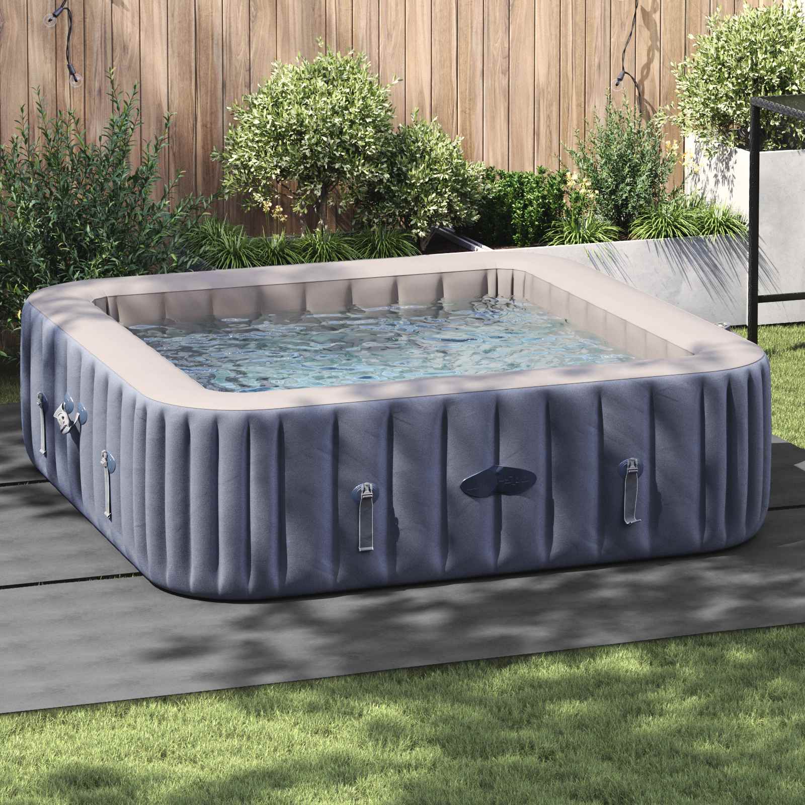 Podni sheet za bazen Svijetlo siva 396 x 396 x 0,1 cm