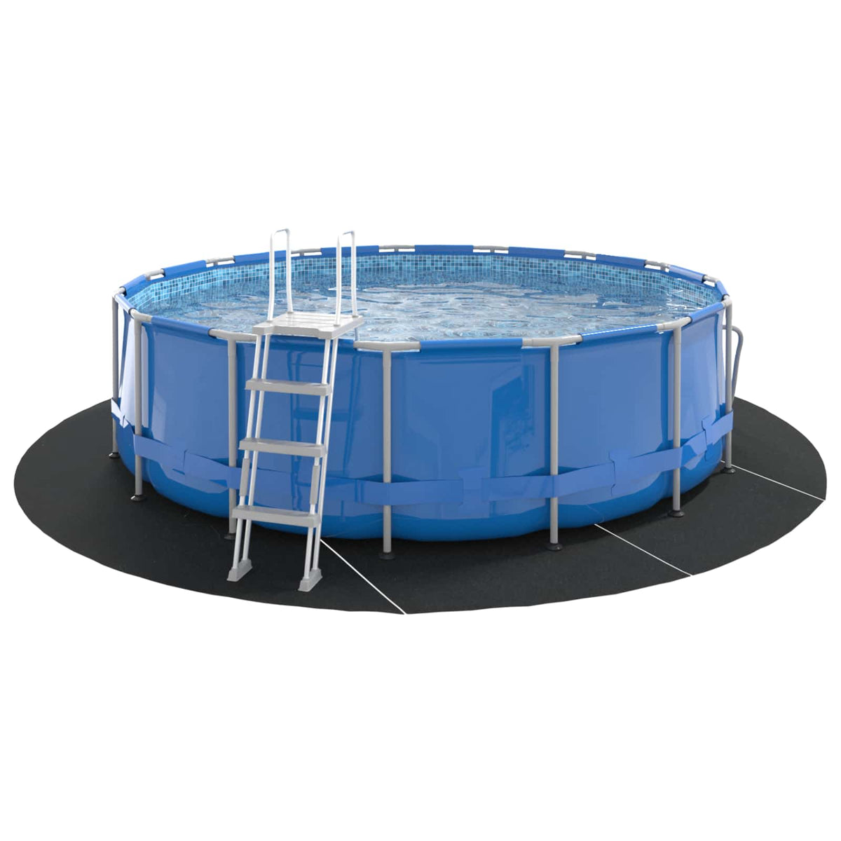 Podni sheet za bazen Crna Ø 458 cm Neslojno platno