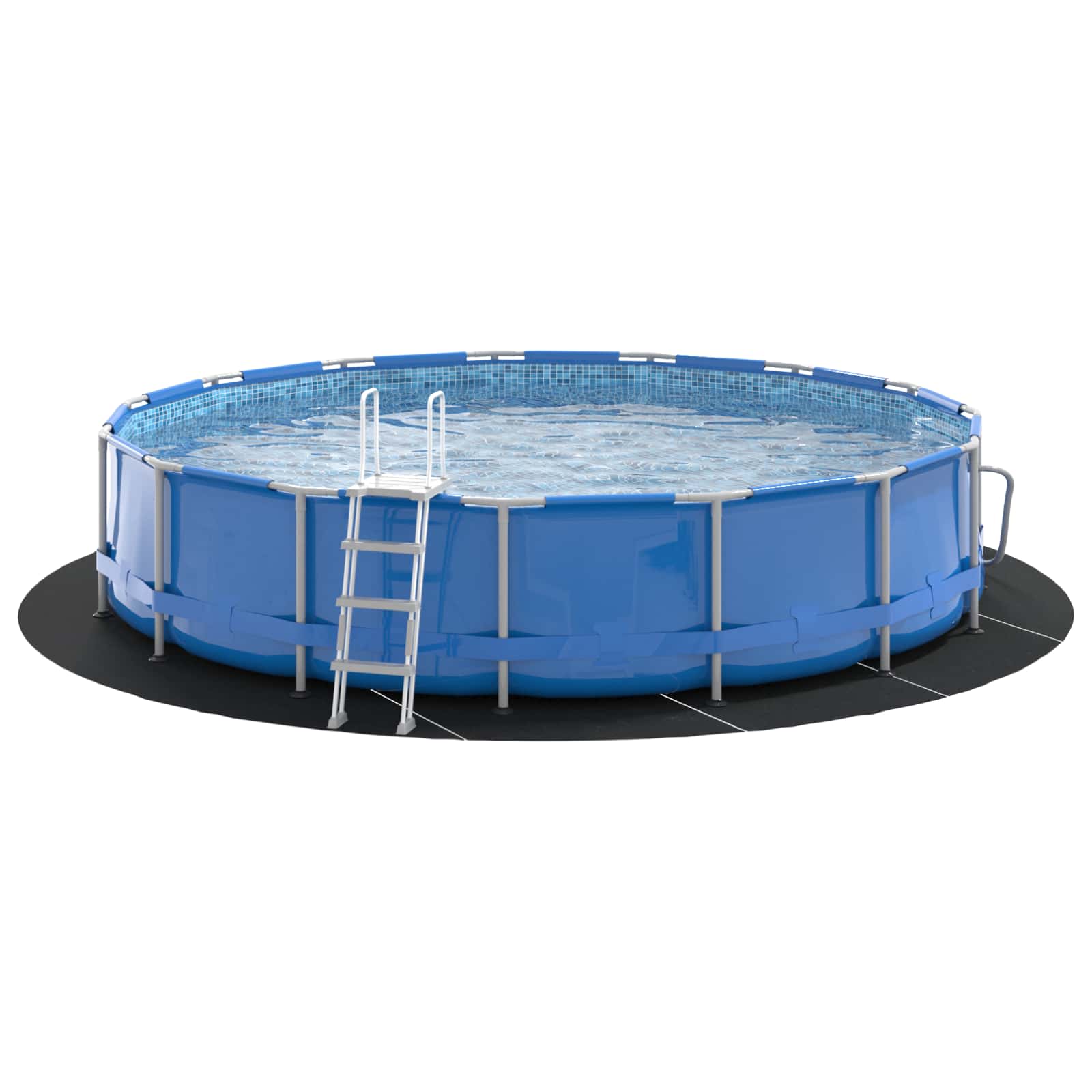 Podni sheet za bazen Crna Ø 550 cm Neslojno platno