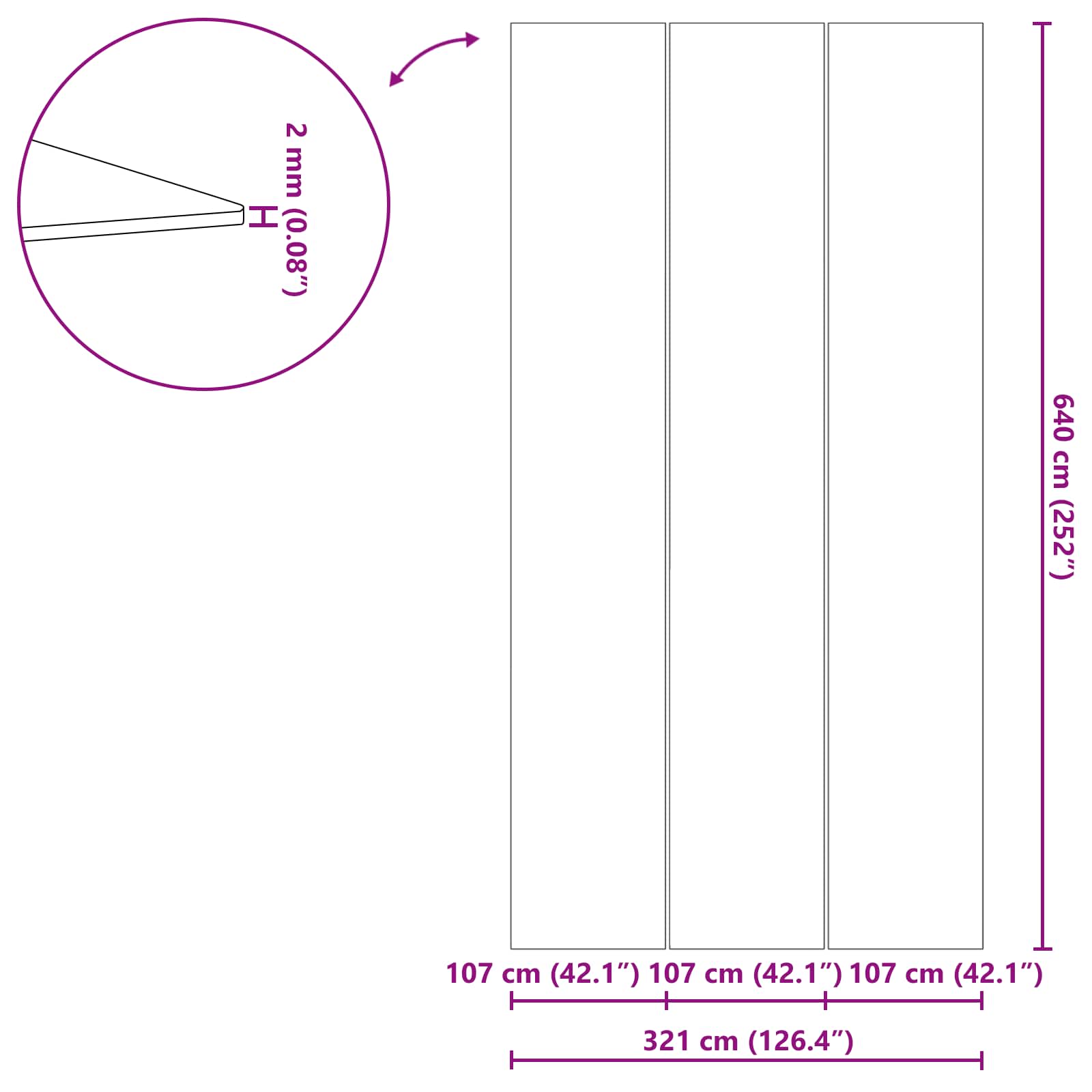 Podni sheet za bazen Crna 640 x 321 x 0,1 cm Neslojno platno