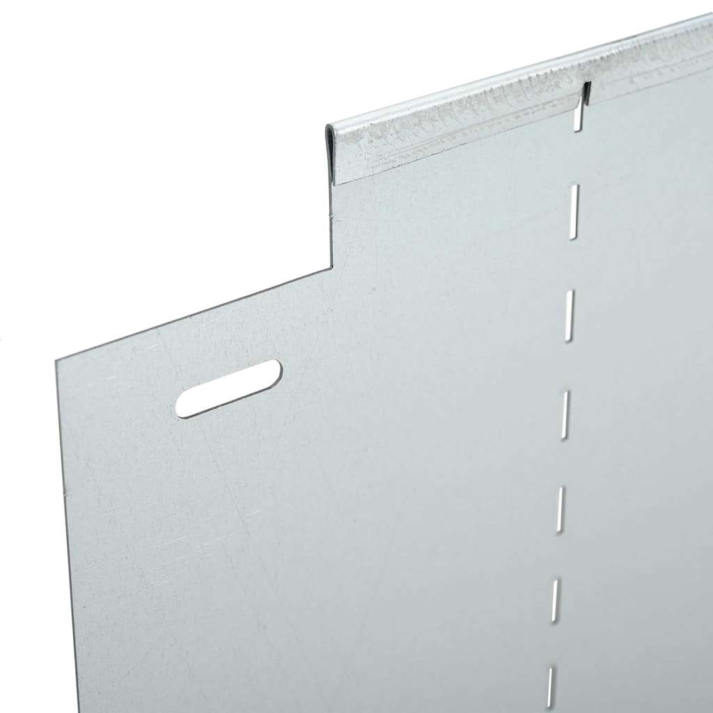 Rubnjaci za travnjak 10 pcs Srebrno 100 x 25 x 0,07 cm
