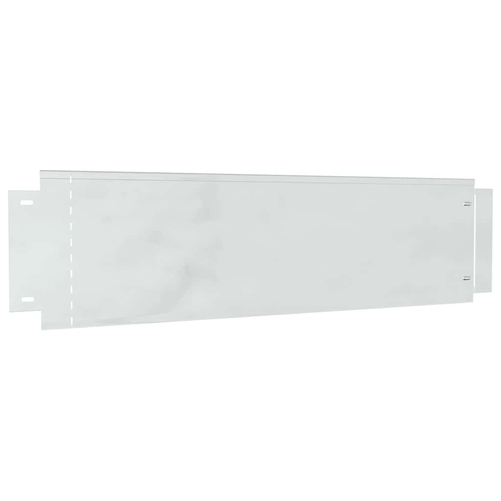 Rubnjaci za travnjak 10 pcs Srebrno 100 x 25 x 0,07 cm