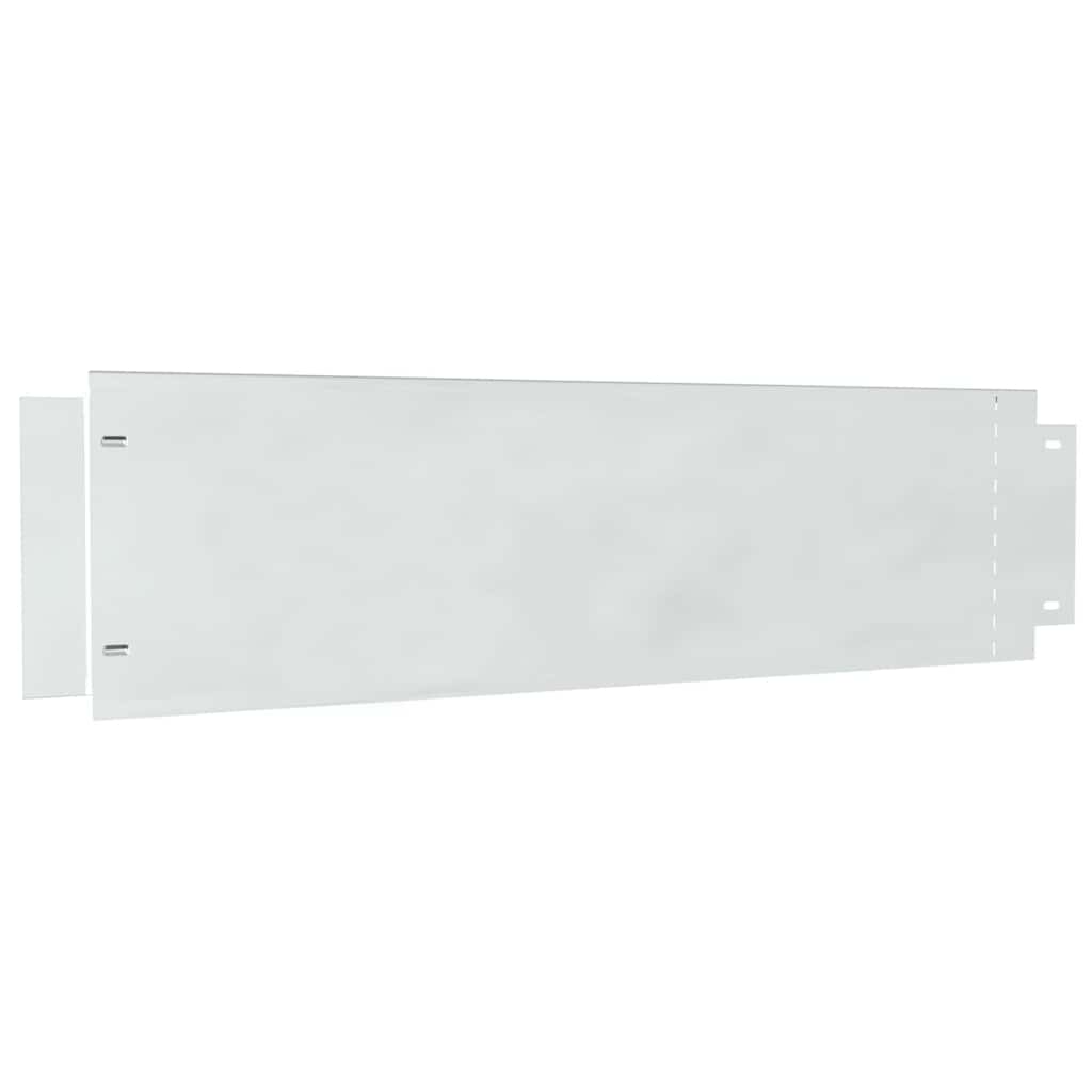 Rubnjaci za travnjak 10 pcs Srebrno 100 x 25 x 0,07 cm