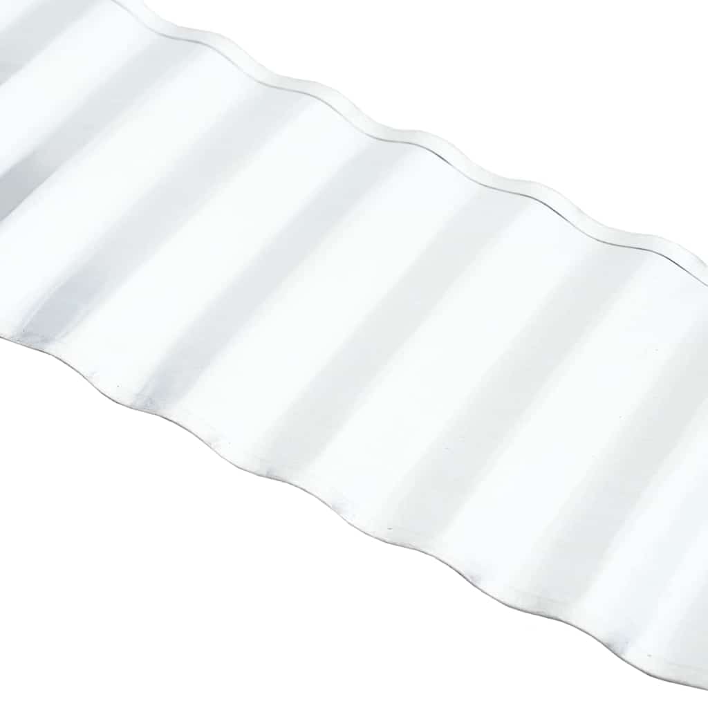 Rubovi Trave 1000 x 25 x 0,03 cm Pocinčani čelik Srebrna