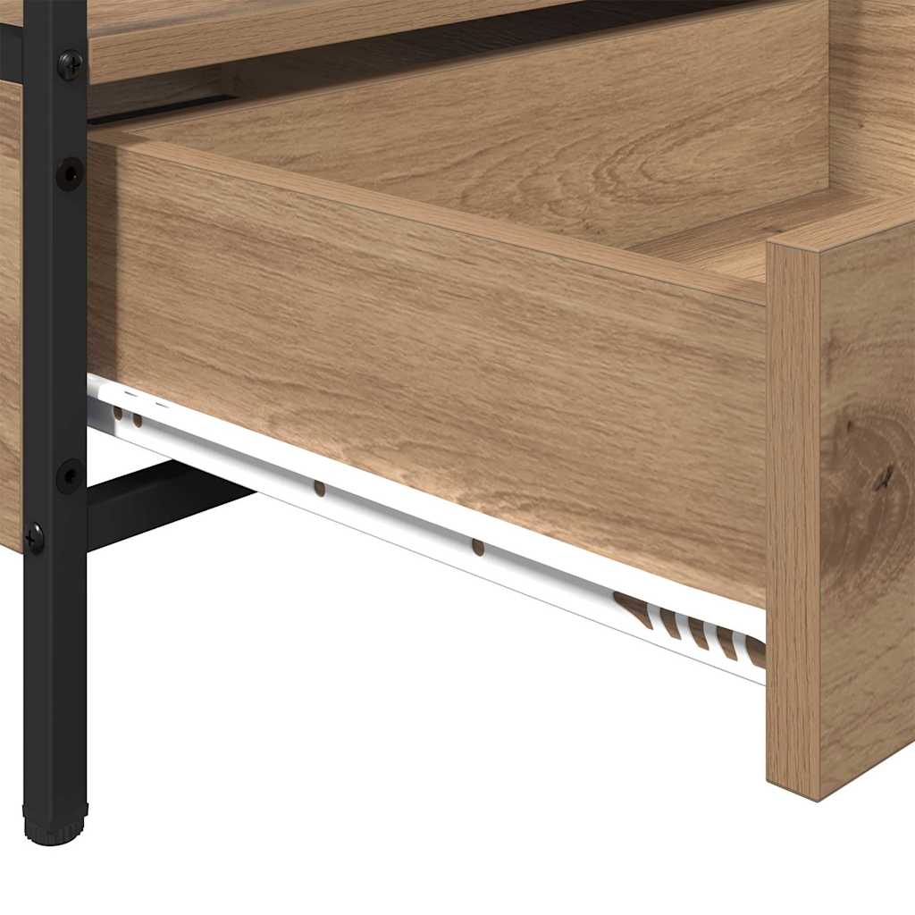 with Drawer hrast artisan 100 x 51 x 45 cm Konstruirano drvo