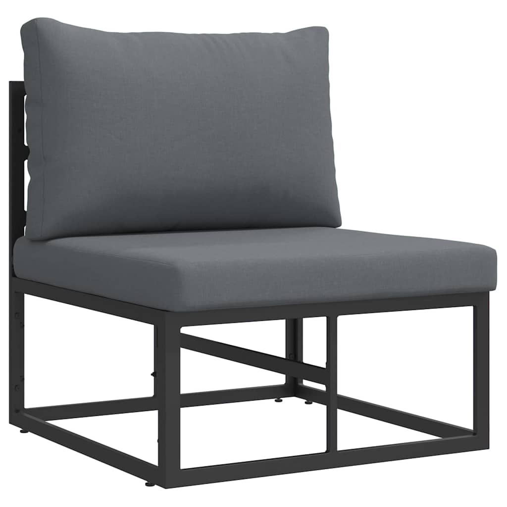 Sjedeća garnitura za vrt 4 pcs Crna Metal