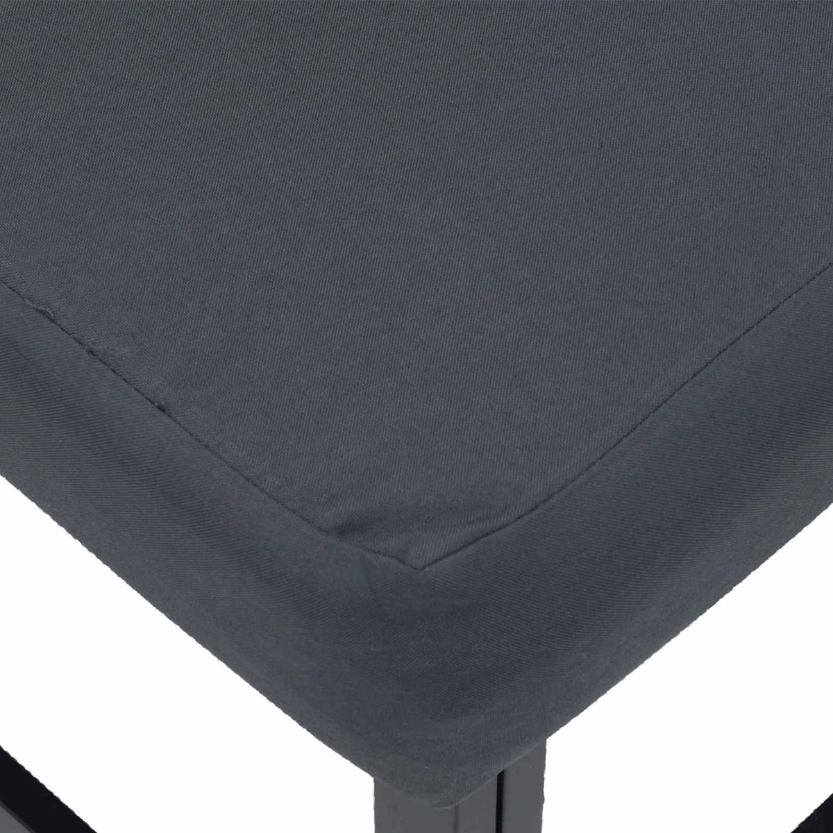 Sjedeća garnitura za vrt s jastukom 10 pcs Crna Aluminij