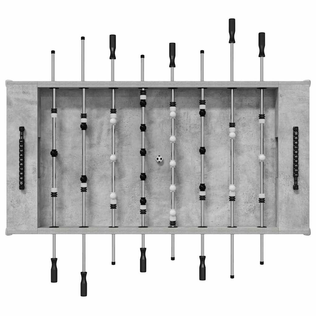 Fuzbal Stol Betonsko Siva 146,5 x 74 x 85 cm Konstruirano drvo
