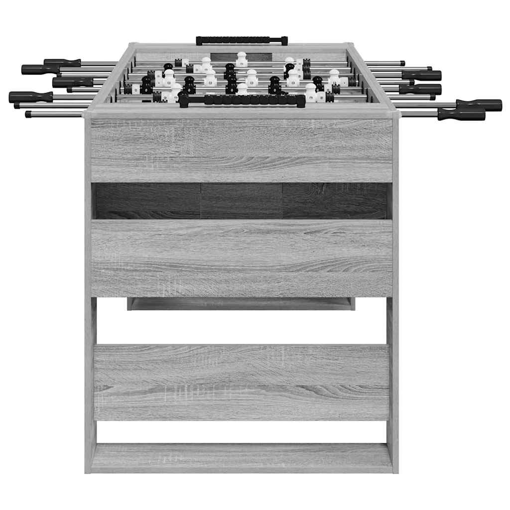 Fuzbal Stol Sivi Sonoma 146,5 x 74 x 85 cm Konstruirano drvo