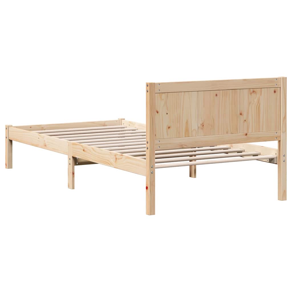 Krevetna konstrukcija Smeđa 80 x 200 cm Čvrsto borovo drvo