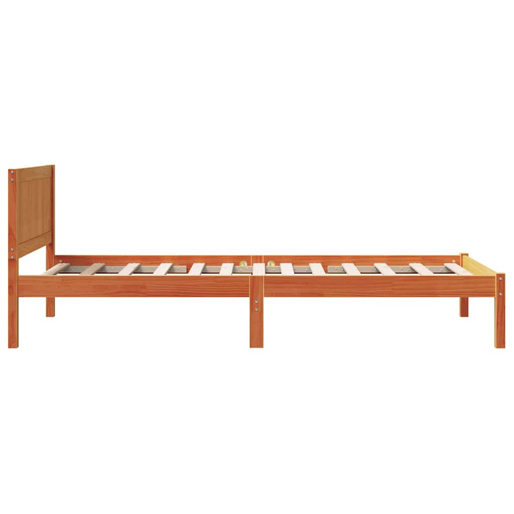 Krevetna konstrukcija Smeđa 80 x 200 cm Čvrsto borovo drvo