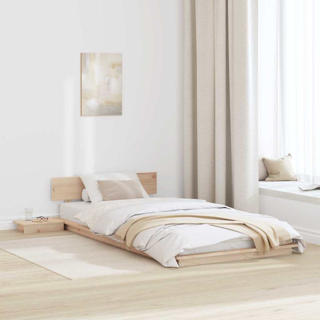 Krevetna konstrukcija Smeđa 80 x 200 cm boja drva
