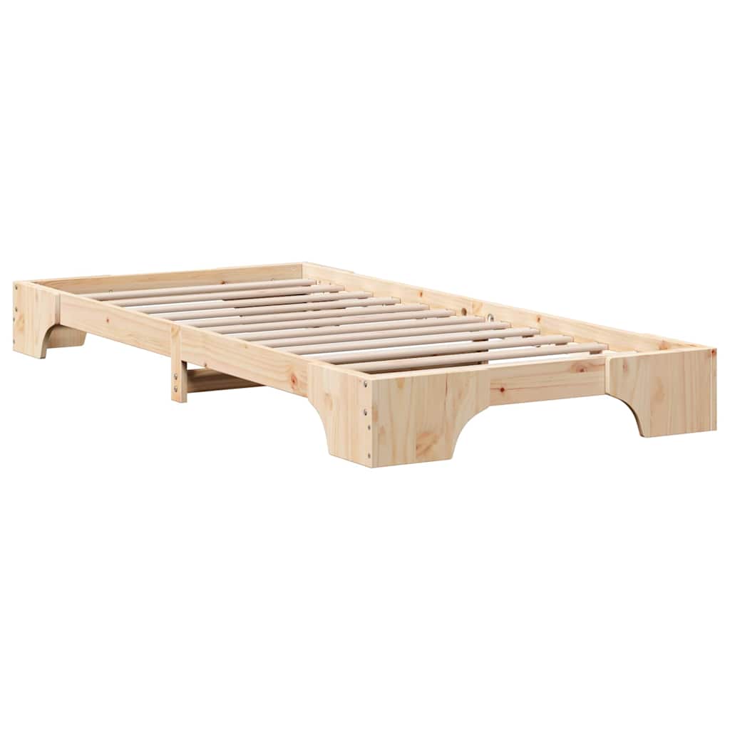 Krevetna konstrukcija Čvrsto borovo drvo 90 x 200 cm