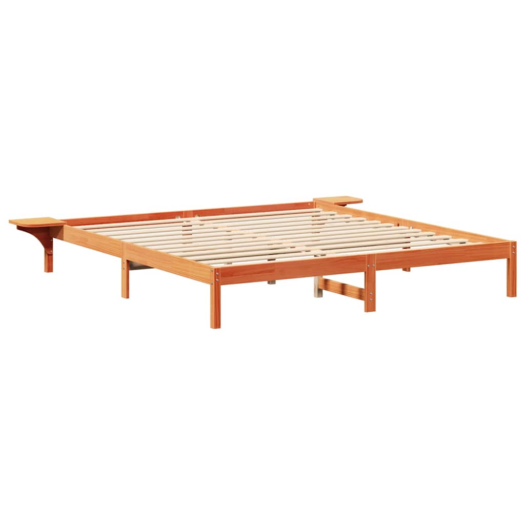 Krevetna konstrukcija Vosak smeđa 200 x 200 cm