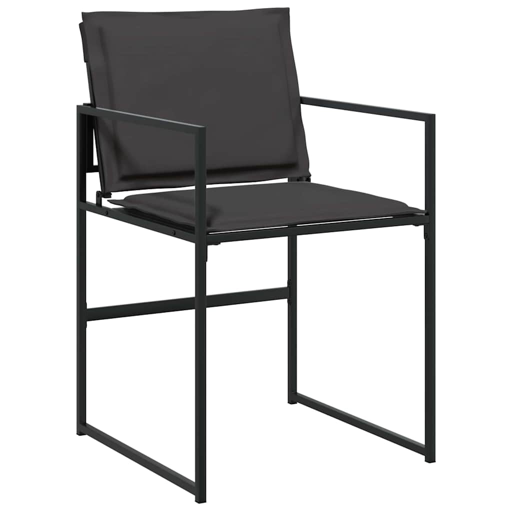 Vrtni set za objed 5 pcs Crna 140 x 70 x 73 cm