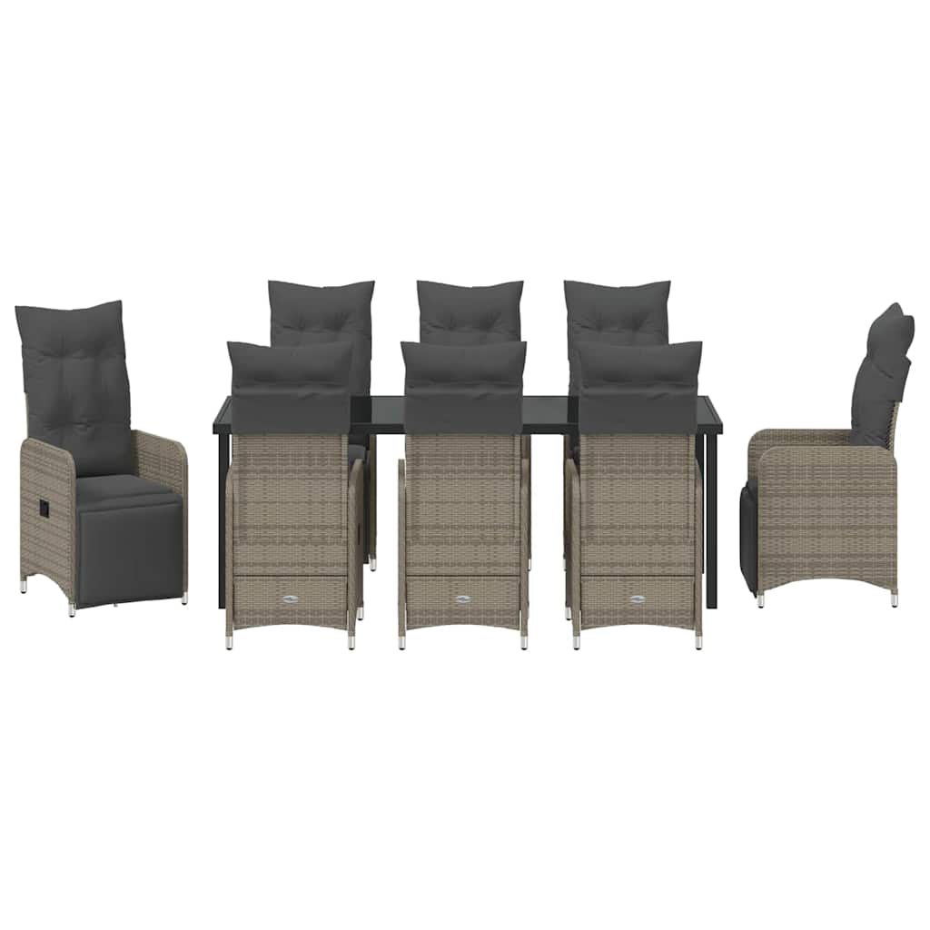 Vrtni set za objed 9 pcs Bež poliratan