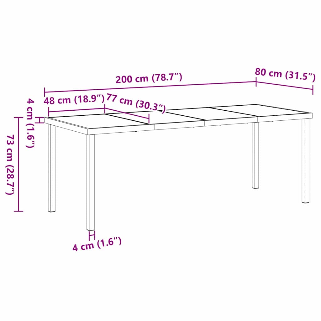 Vrtni set za objed s jastukom 9 pcs Smeđa Poli ratan