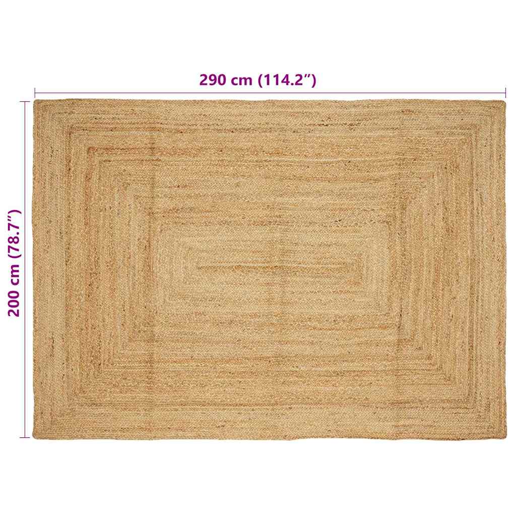 Tepisi za područja Prirodna 200 x 290 cm Juta