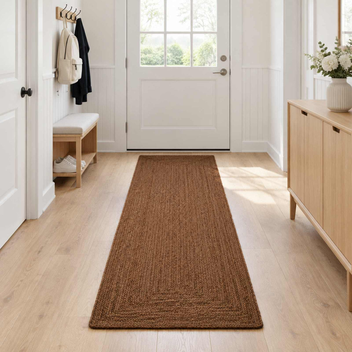 Tepih za područje Siva 60 x 250 cm Juta