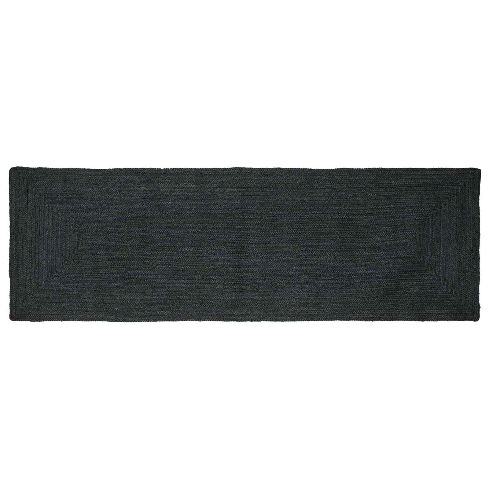 Tepisi za područja Pravokutni Tamnosiva 80 x 250 cm Juta