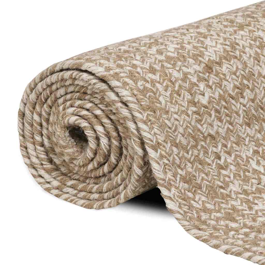 Tepisi za područja Prirodna i bijela 60 x 110 cm Juta
