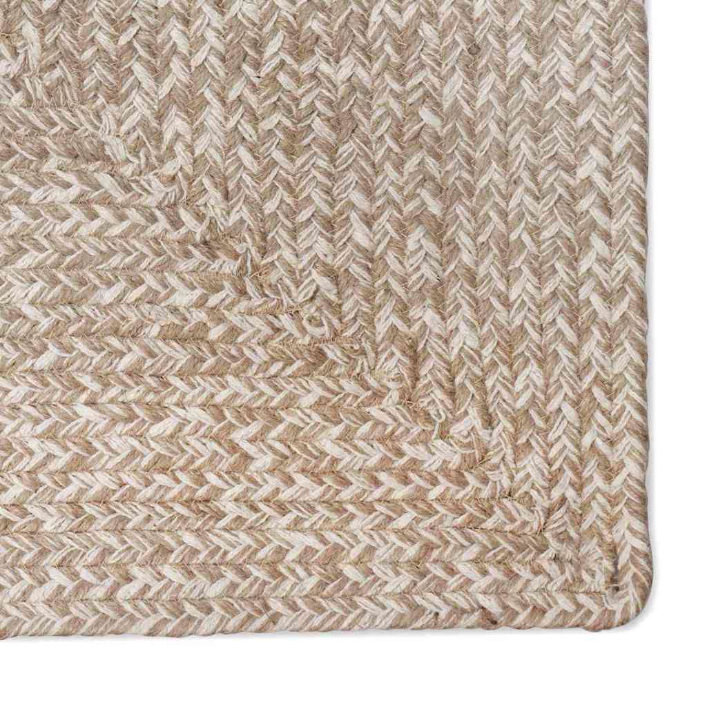 Tepisi za područja Prirodna i bijela 60 x 250 cm Juta