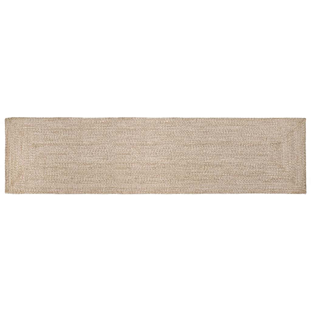 Tepisi za područja Prirodna i bijela 60 x 400 cm Juta