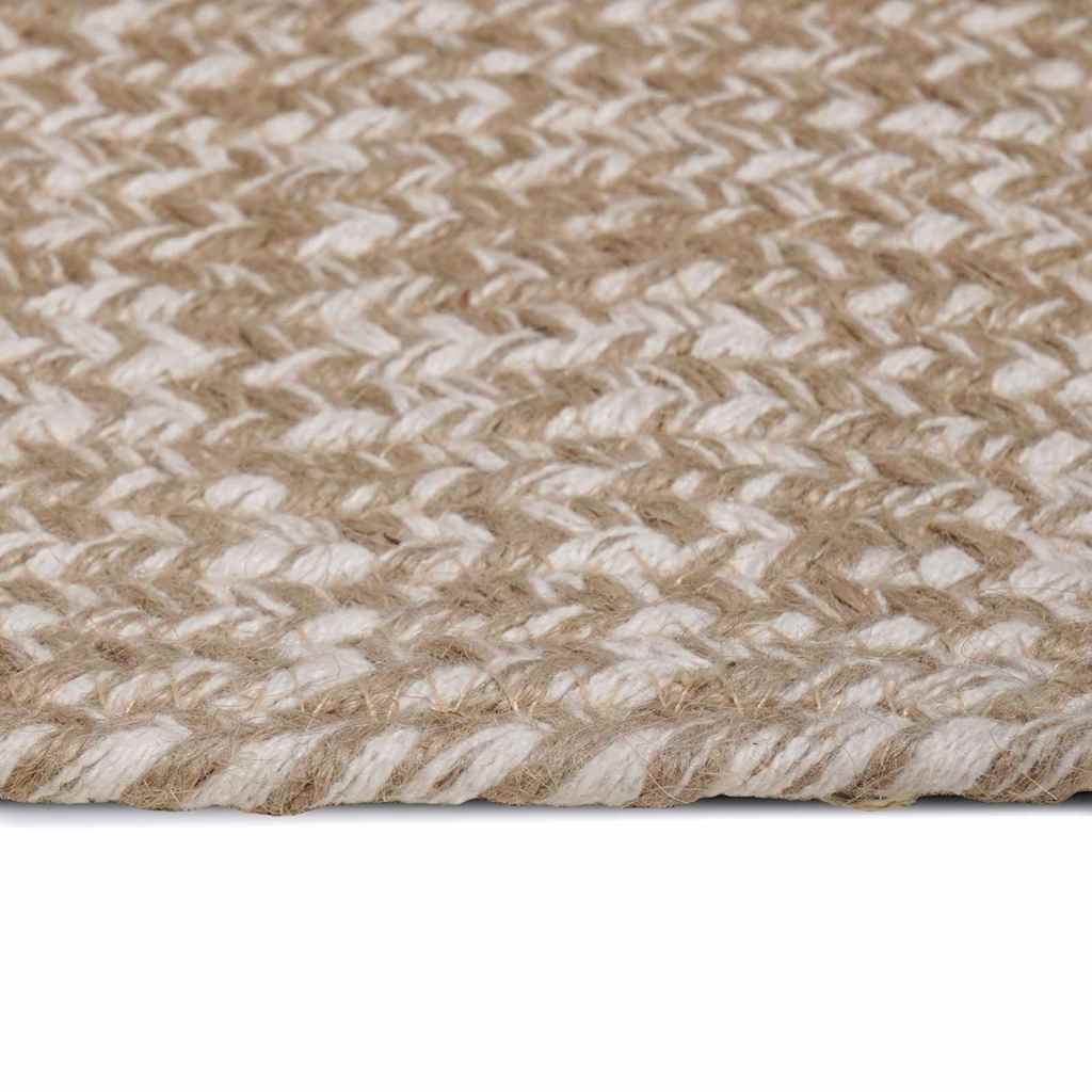 Tepisi za područja Prirodna i bijela 80 x 200 cm Juta