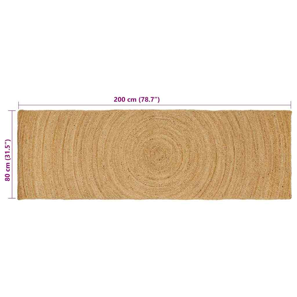 Tepisi za područja Prirodna 80 x 200 cm Juta