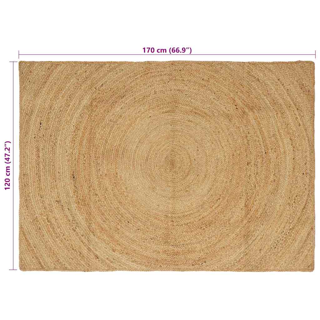 Tepisi za područja Prirodna 120 x 170 cm Juta